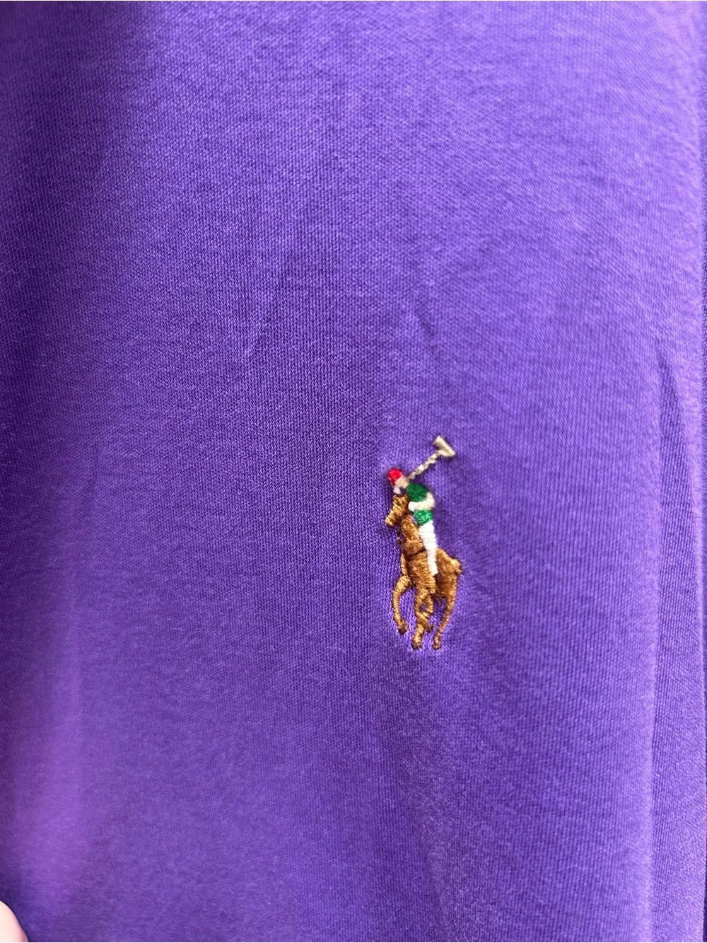Ralph Lauren Purple Short-Sleeve Polo Shirt